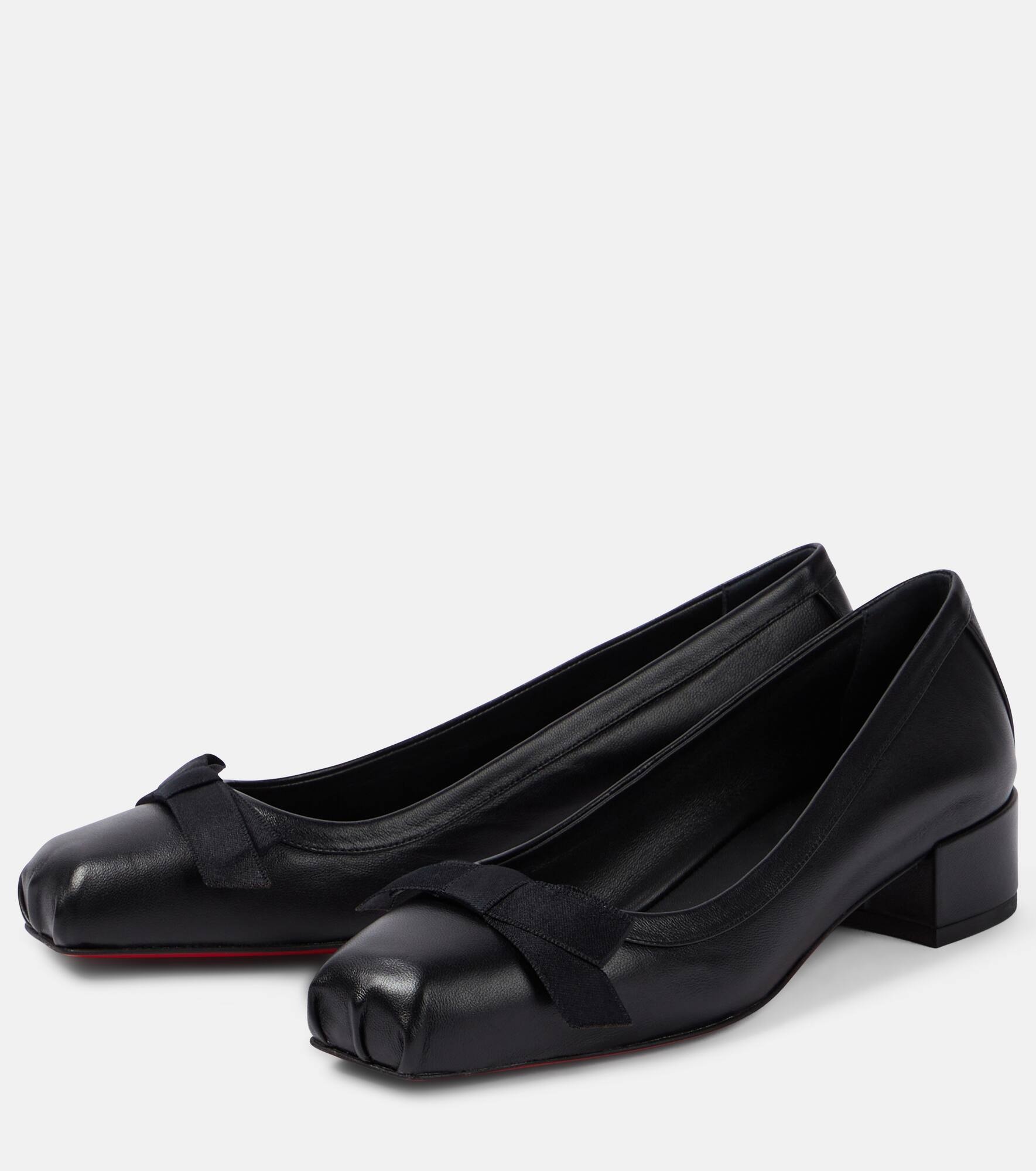 Mamaflirt bow-detail leather pumps - 5