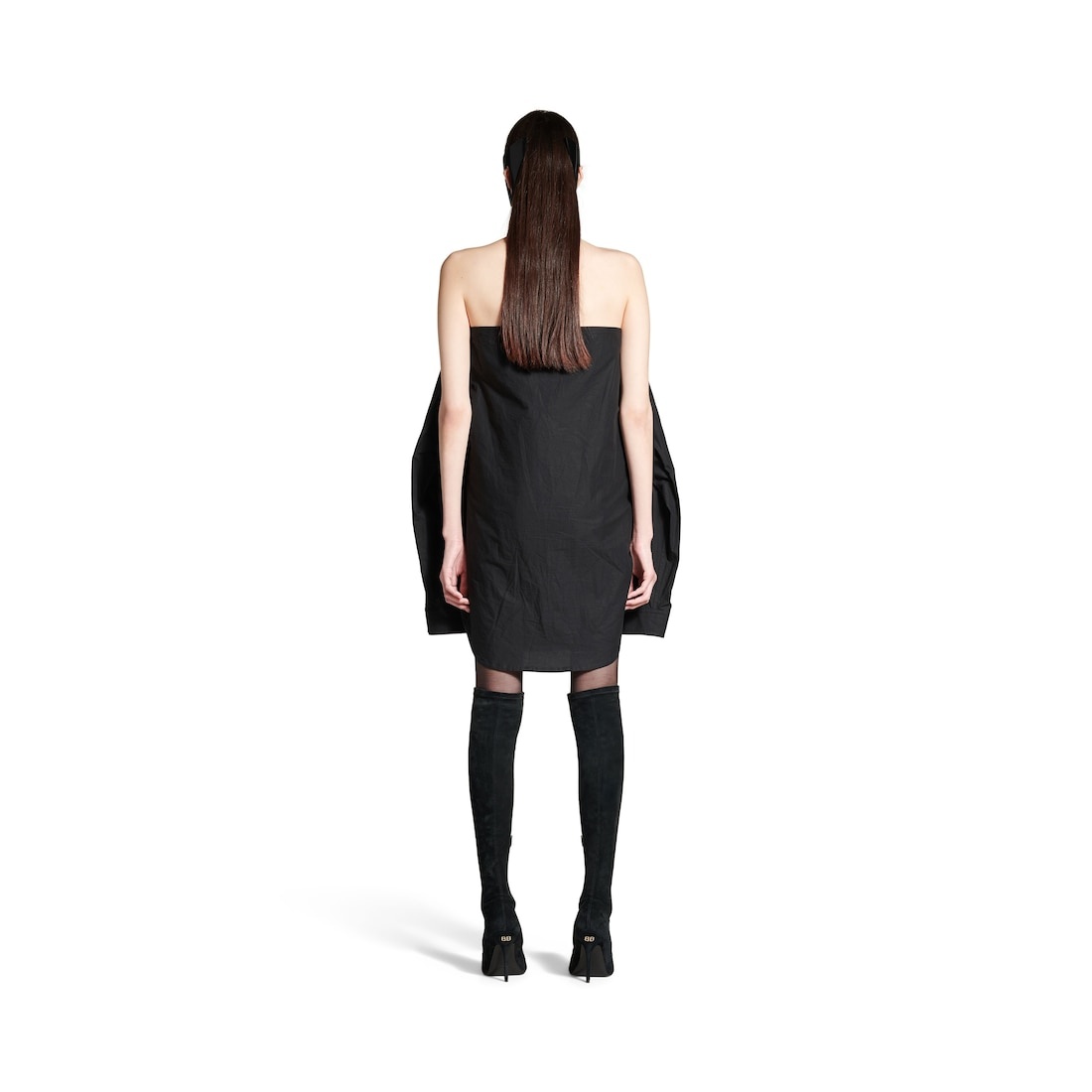 ワンピース Balenciaga Suspended Shirt Dress Balenciaga Suspended Shirt Dress | Black | FARFETCH CA