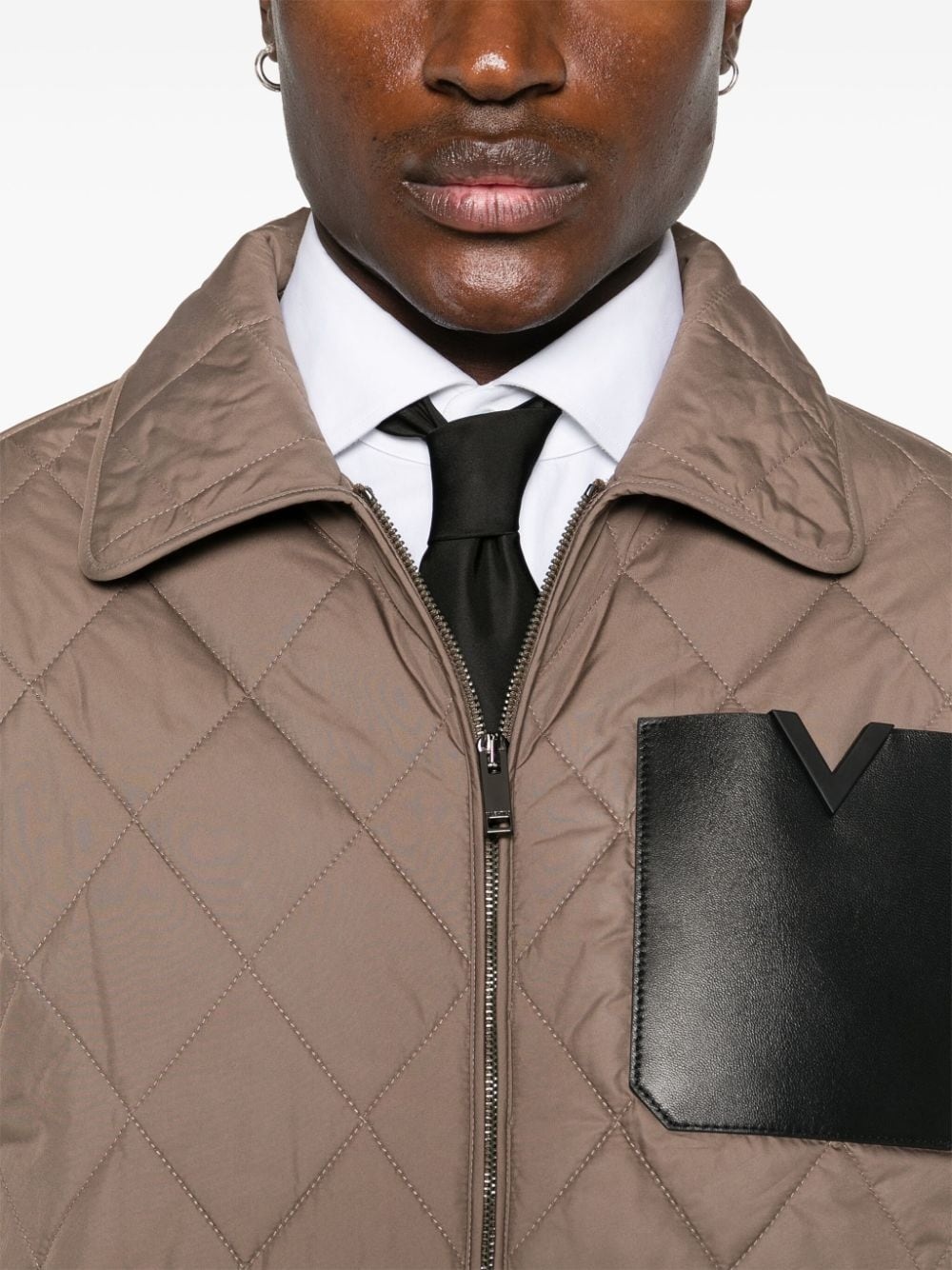 diamond-quilted jacket - 5