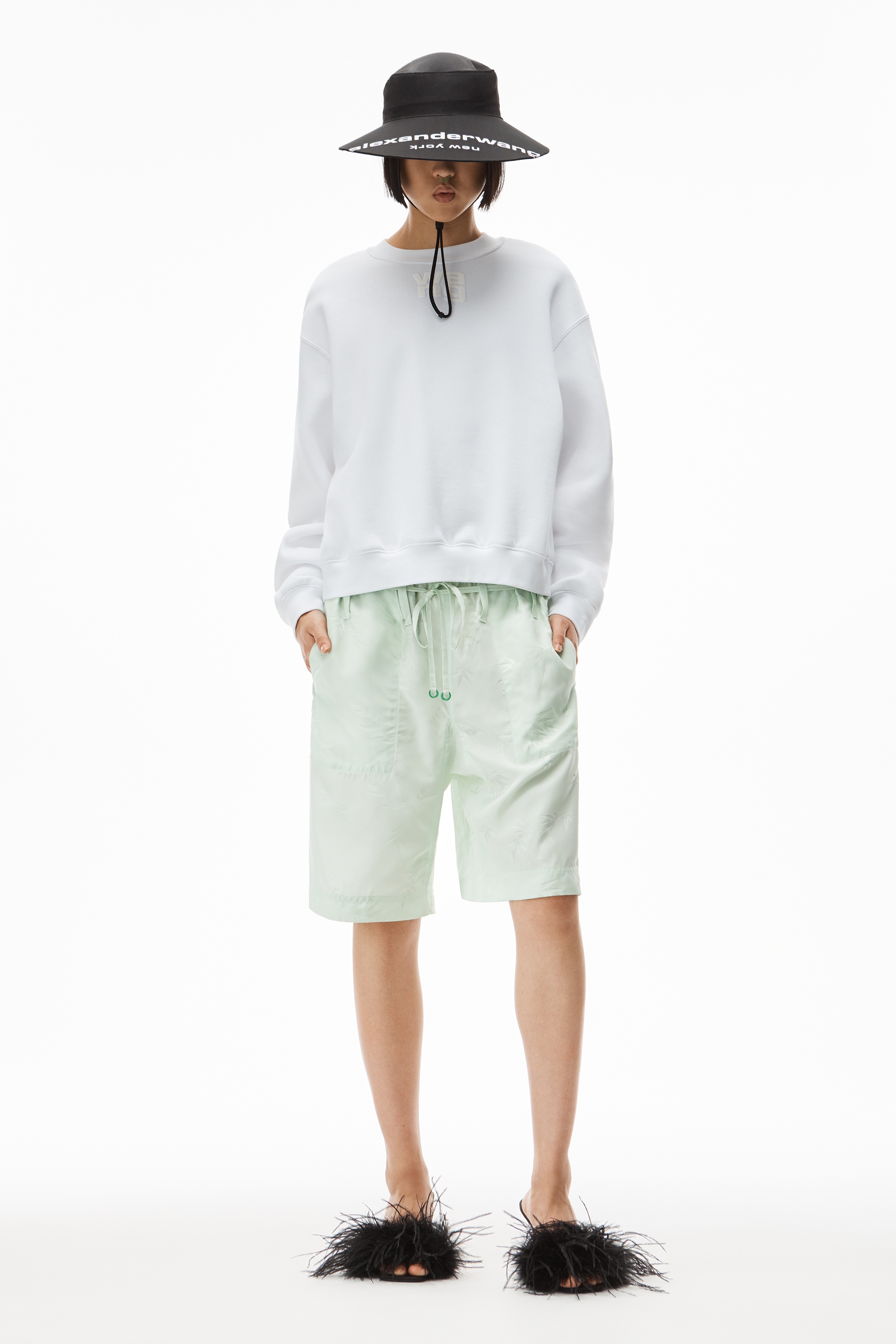 puff logo sweatshirt in structured terry - 6