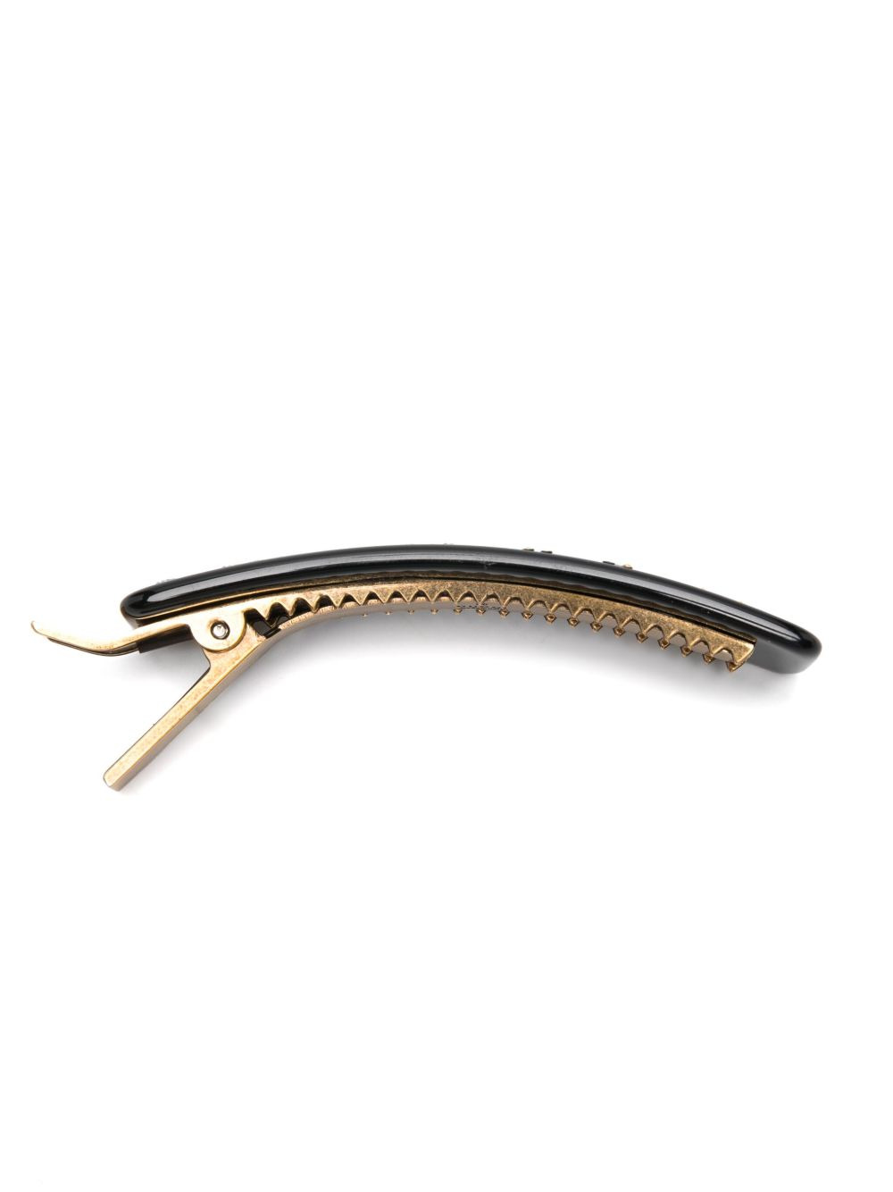 rhinestone-embellished logo hair clip - 3