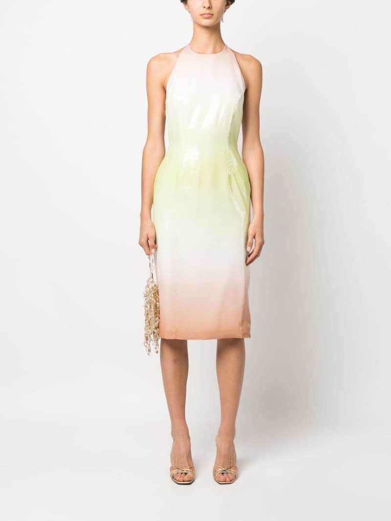 GCDS sequin-embellished halterneck dress outlook