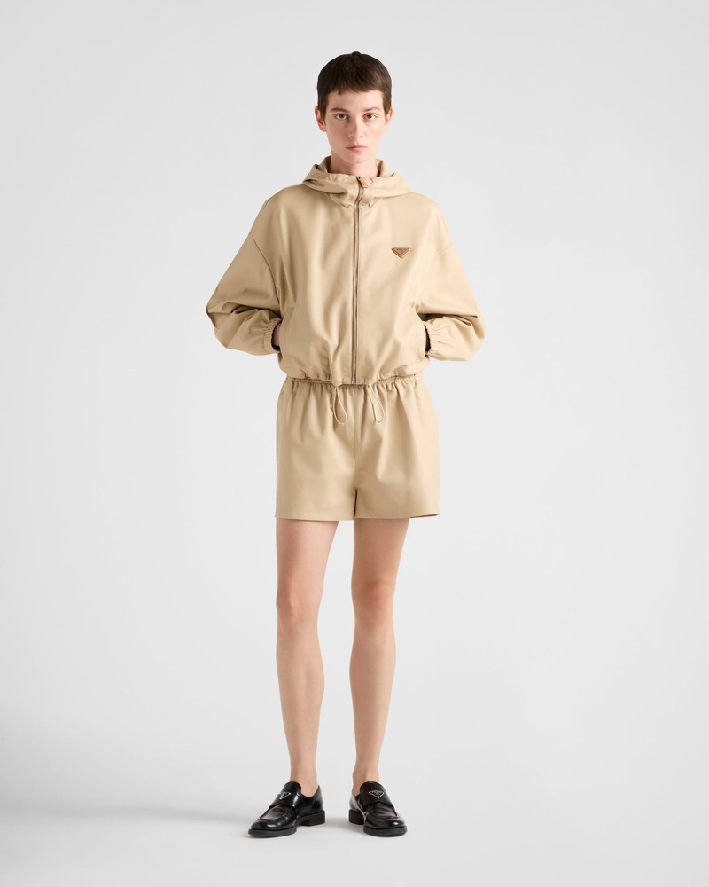 Prada Nappa leather shorts outlook