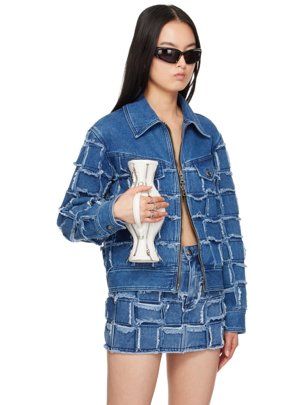 Blue New Patchwork Denim Jacket - 2