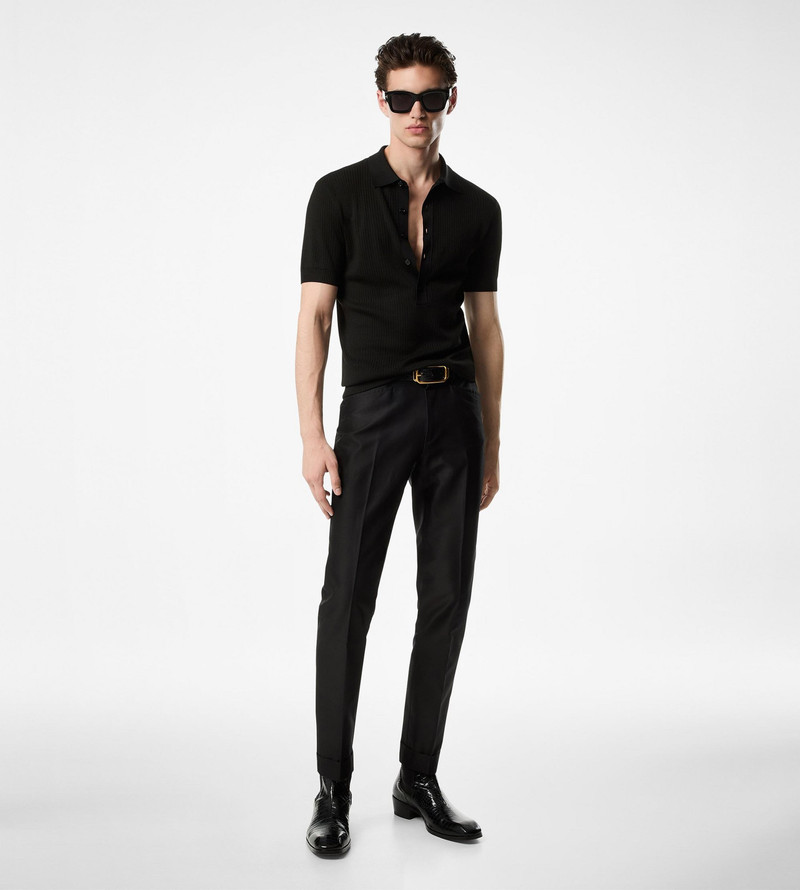 TOM FORD SILK BLEND WIDE RIB POLO outlook