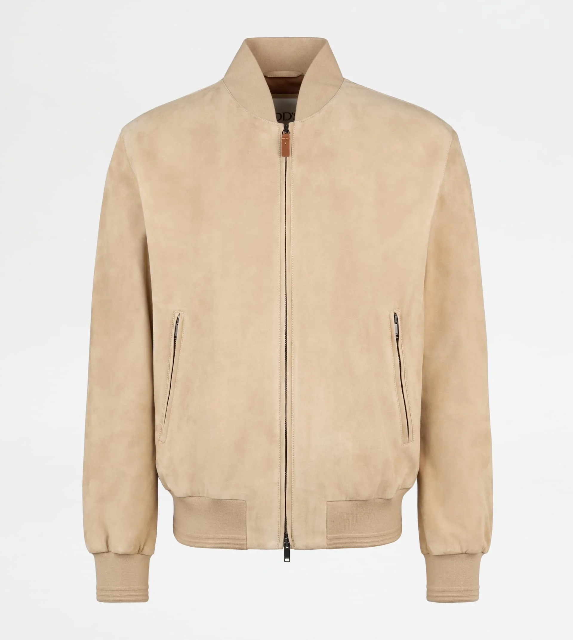 PASHMY BOMBER JACKET IN SUEDE - BEIGE - 1