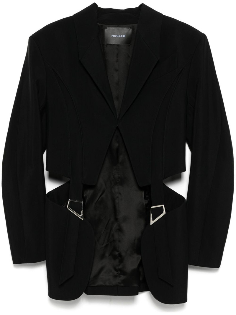 buckled tailored blazer 1