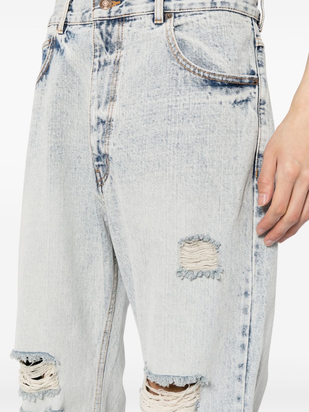 low-rise straight-leg jeans - 5