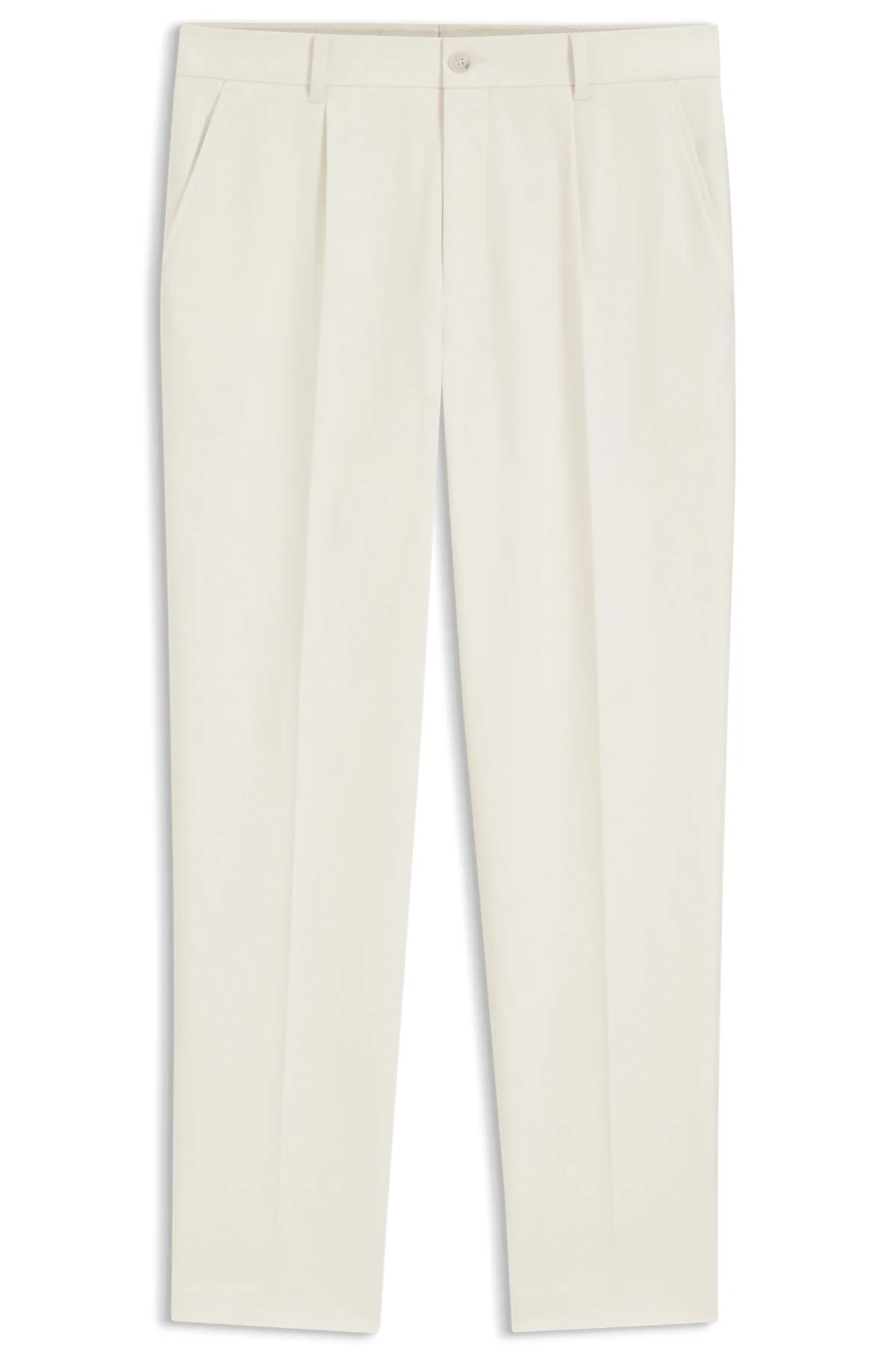 TAPERED-FIT PANTS IN ITALIAN MICRO-PATTERNED FABRIC - 1