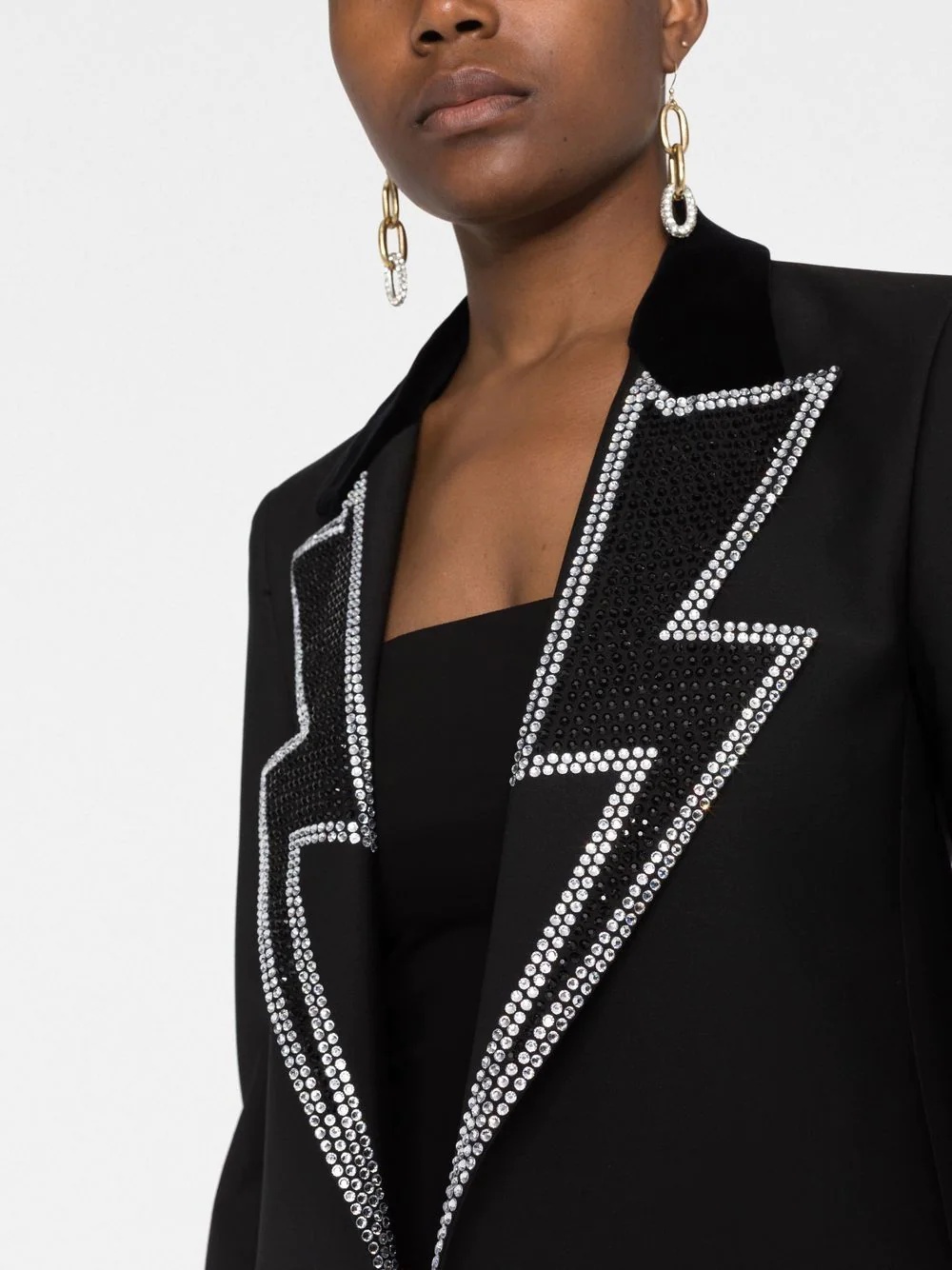 rhinestone cropped blazer - 5