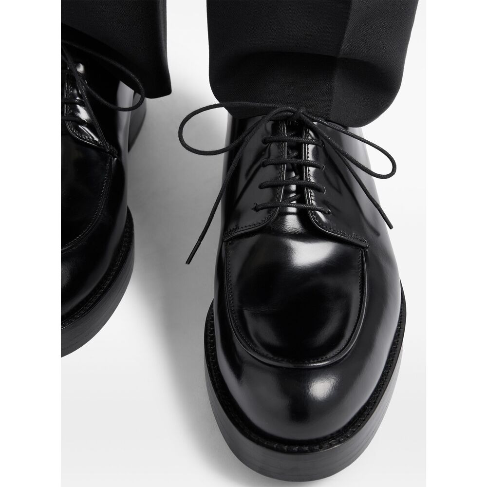 Prada Black Derby Shoes Men - 2