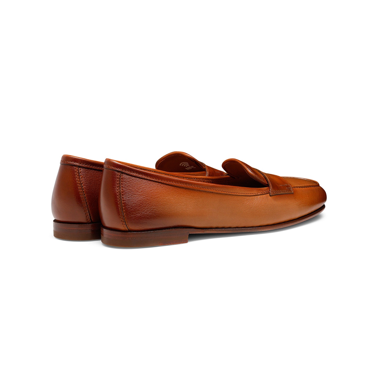 Women's light brown leather Carla loafer - 4