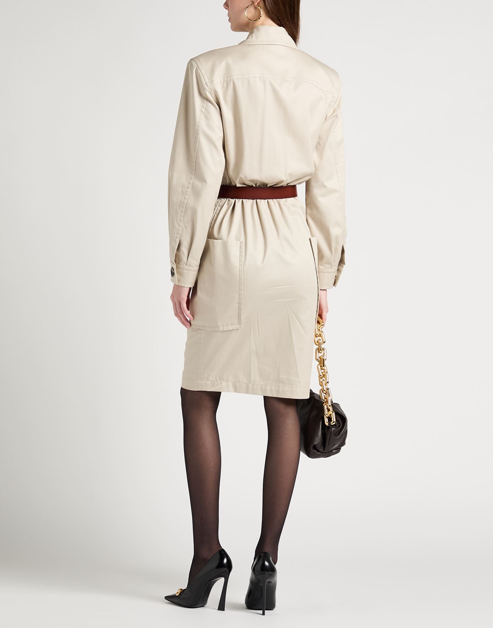 Beige Women's Midi Dress - 4