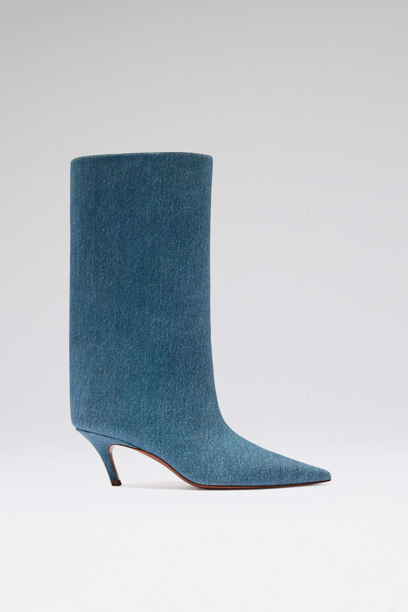 FIONA BOOT 60 SUEDE PRINTED DENIM 1