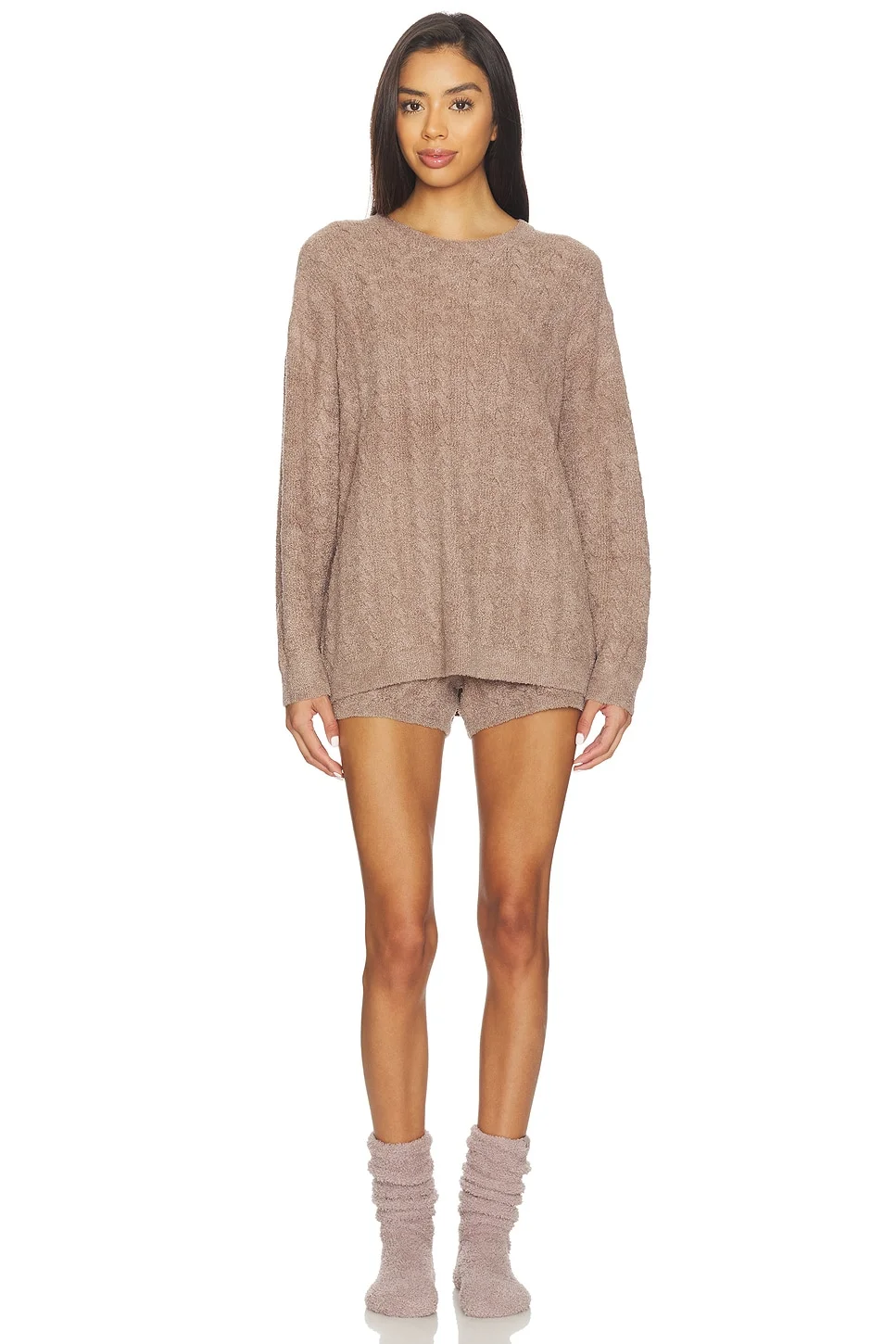 X Revolve Cable Pullover And Short Set - 1