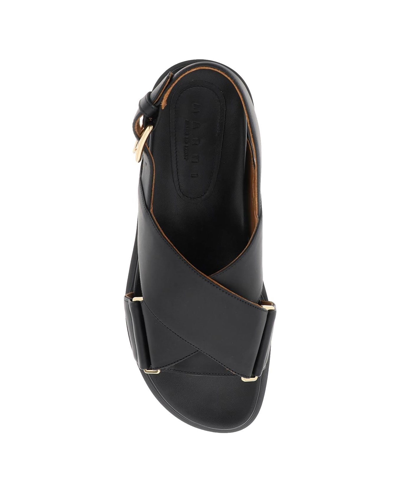 'fussbett' Black Calf Leather Sandals - 2