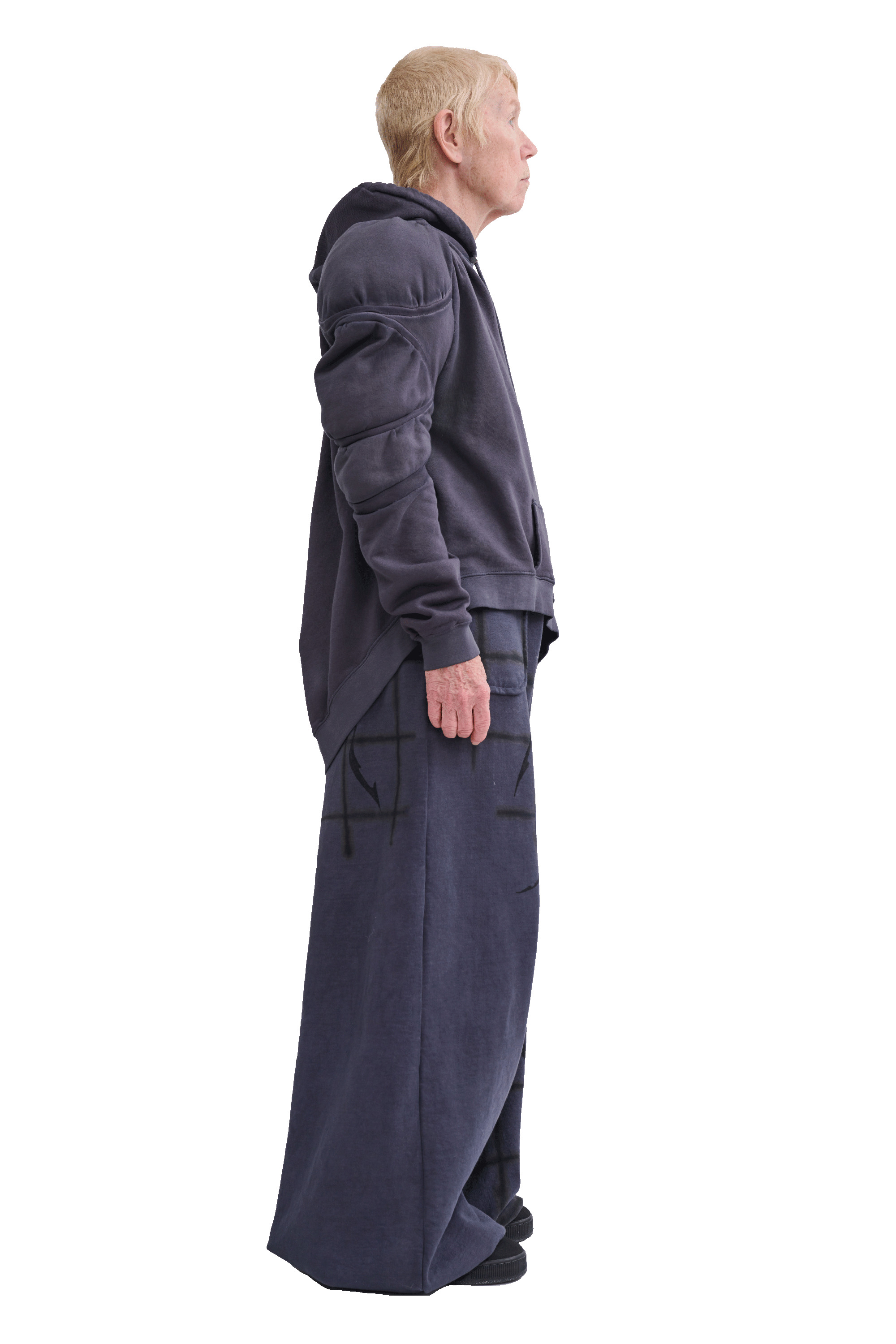 CHARCOAL CS GYM MUSCLE WAVE HOODIE - 4