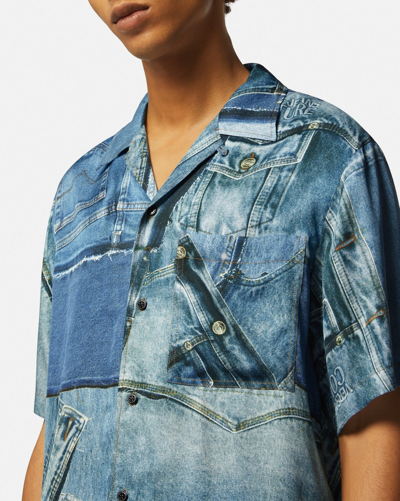 Patchwork Denim Shirt 3