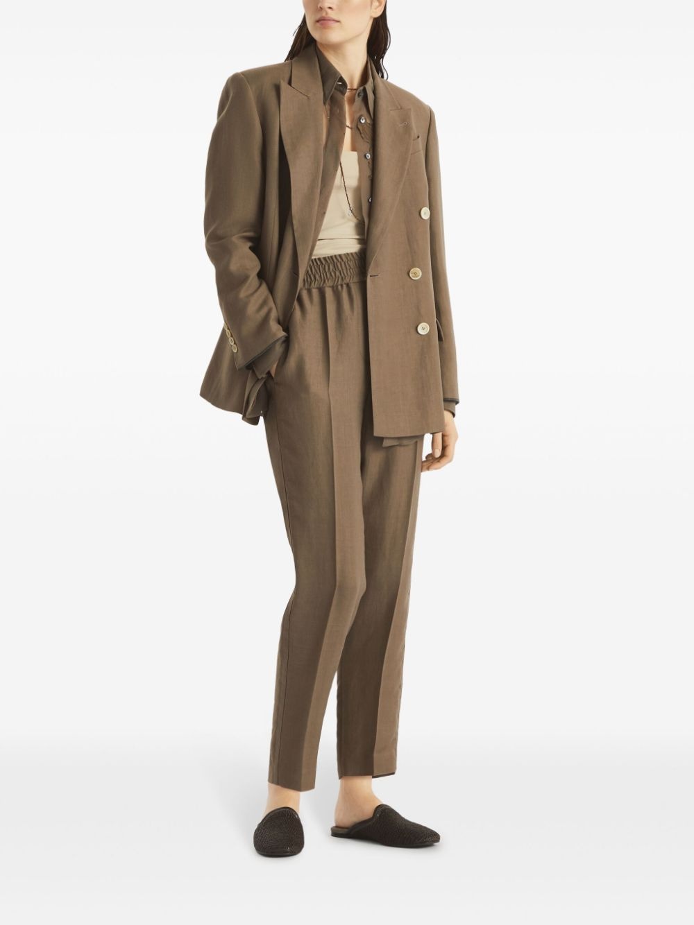 Brunello Cucinelli Linen blend trousers | tessabit | REVERSIBLE