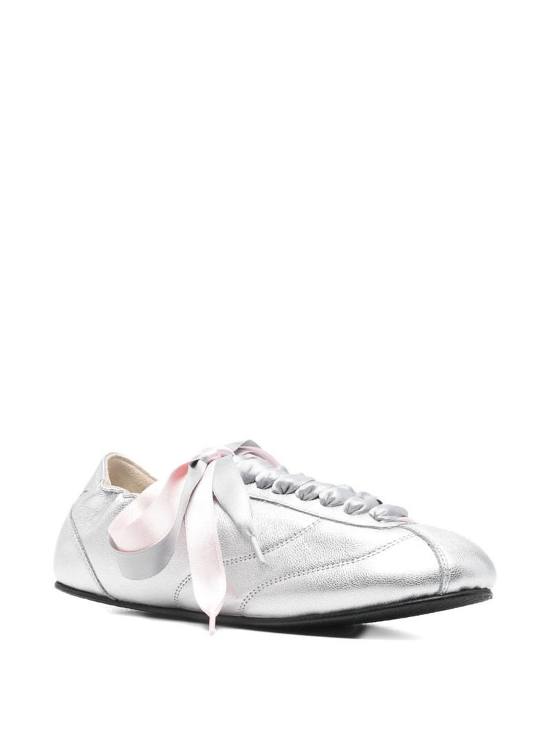 Repetto ribbon lace sneakers outlook