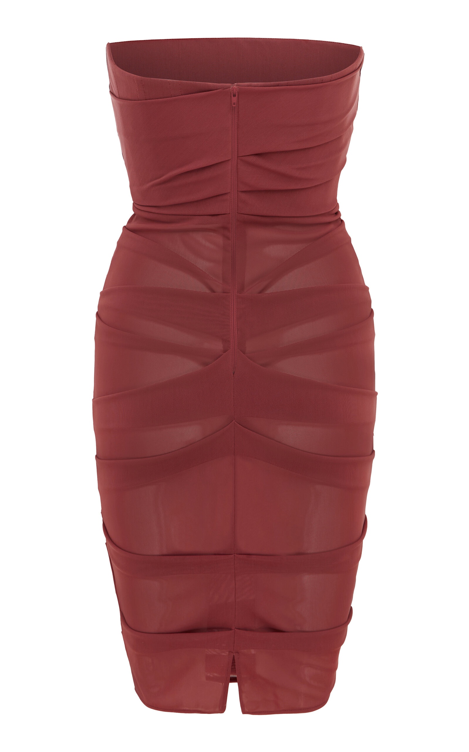 Power Mesh Midi Dress red - 3
