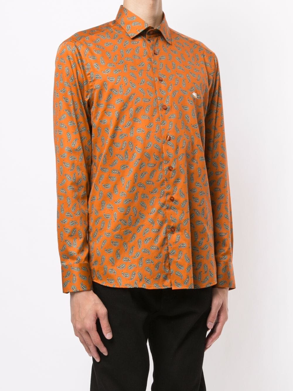 paisley print cotton shirt - 3