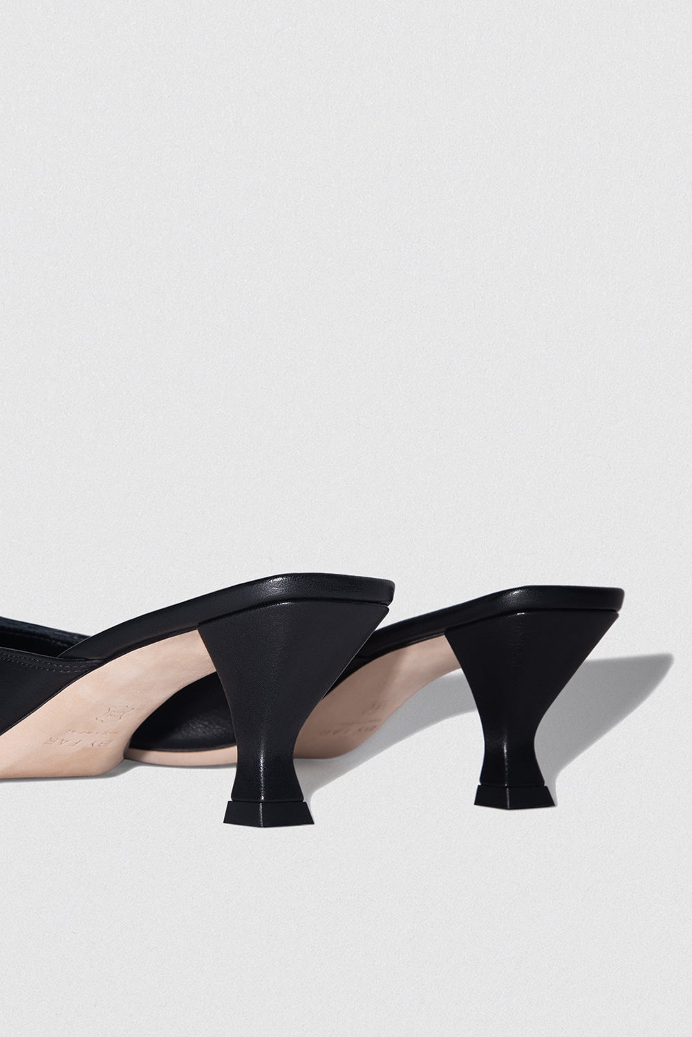 Evelyn Black Nappa Leather Slingback Pump - 4