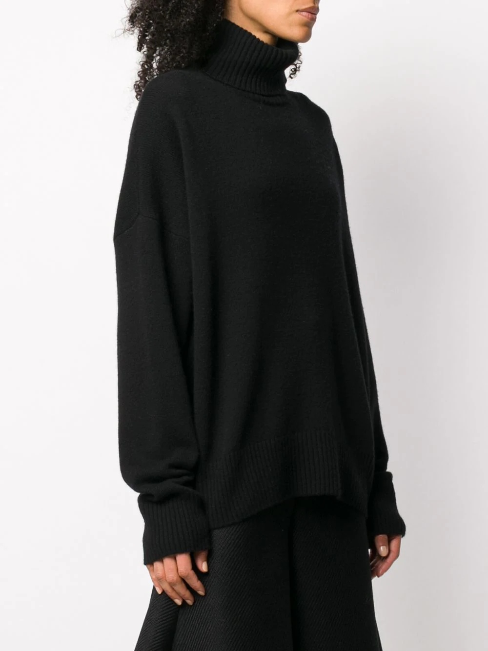 turtleneck oversized jumper - 3