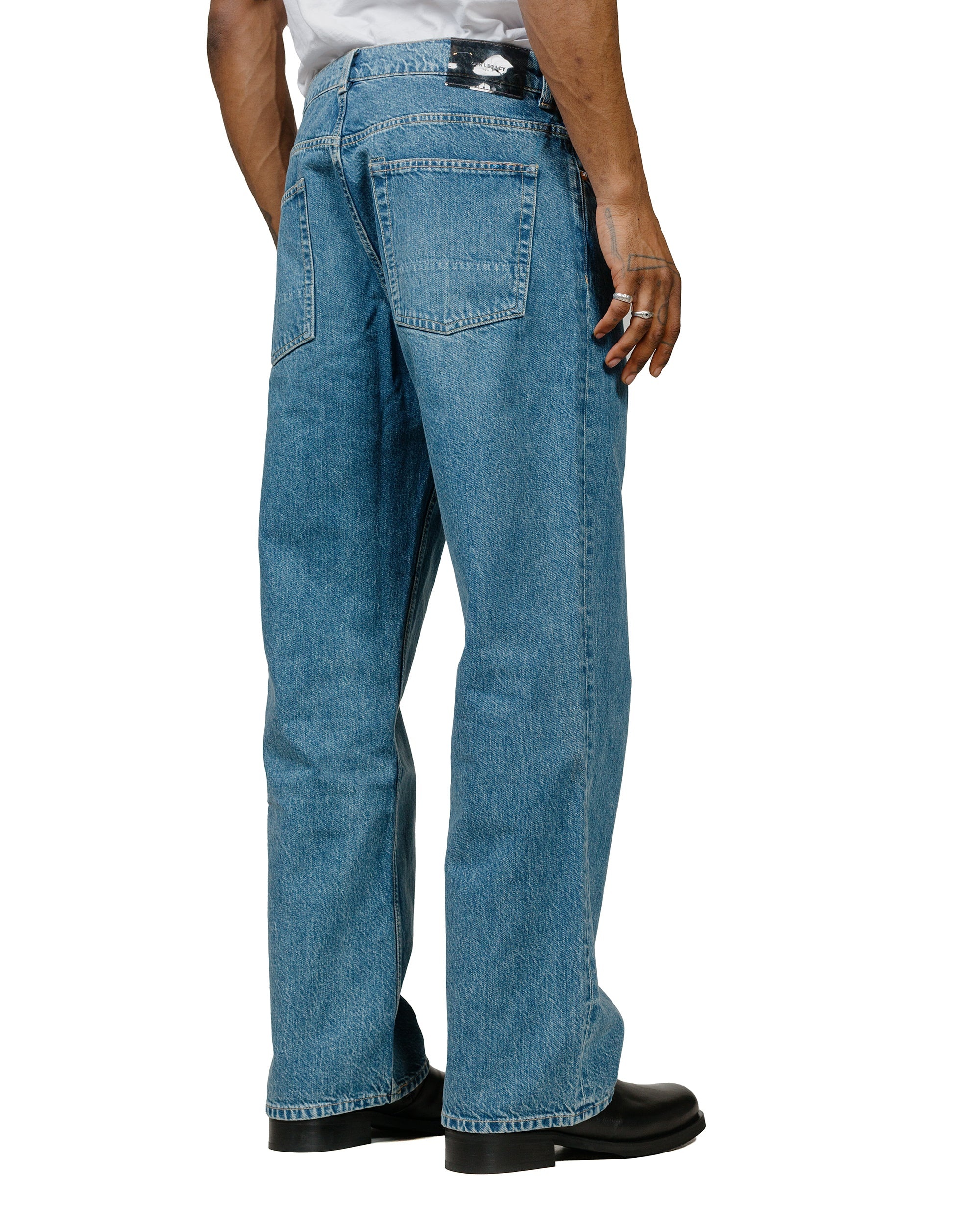 Third Cut Blue Tech Wash Denim - 3