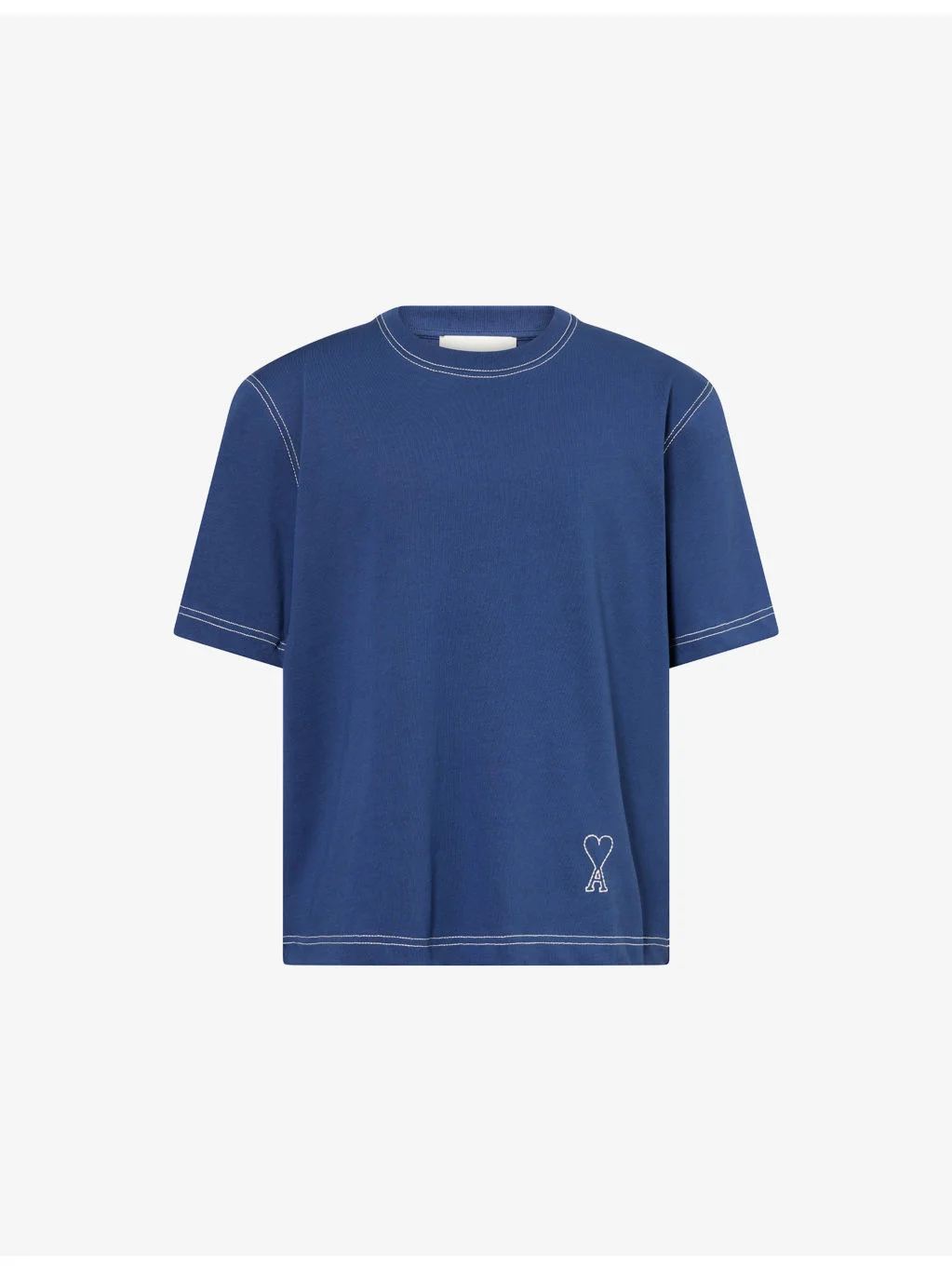 Top-Stitched Ami de Coeur Cotton-Jersey T-Shirt - 1