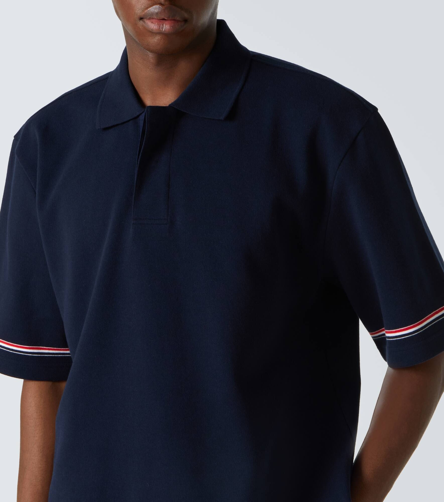 RWB Stripe cotton polo shirt - 5