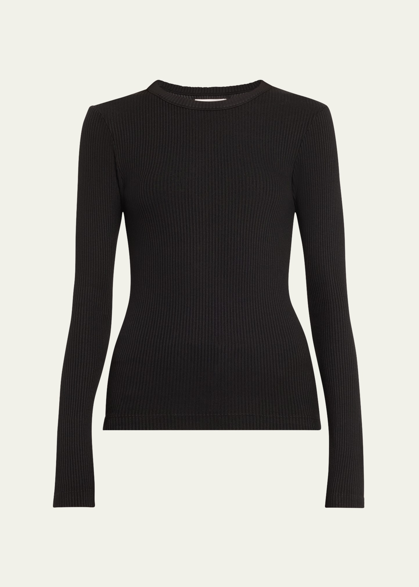 Bina Rib-Knit Crewneck Top - 1