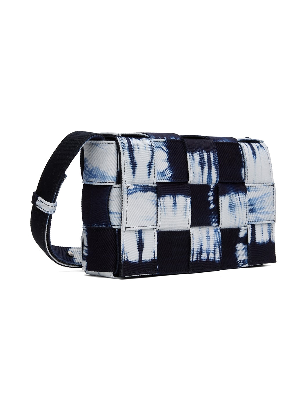 Navy & White Medium Cassette Bag - 2