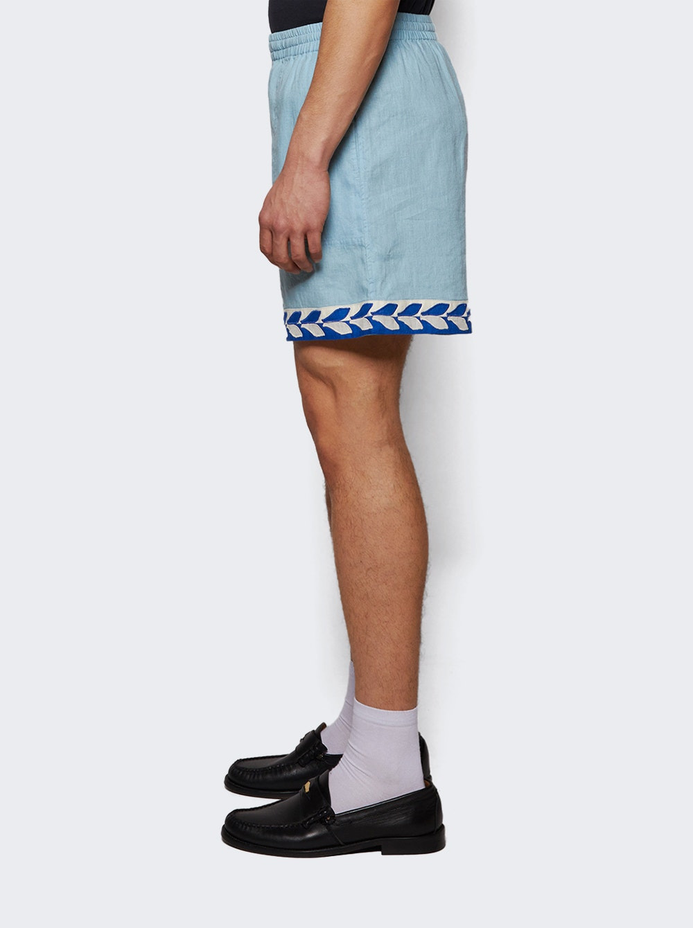 Seedling Stripe Shorts White Blue - 3