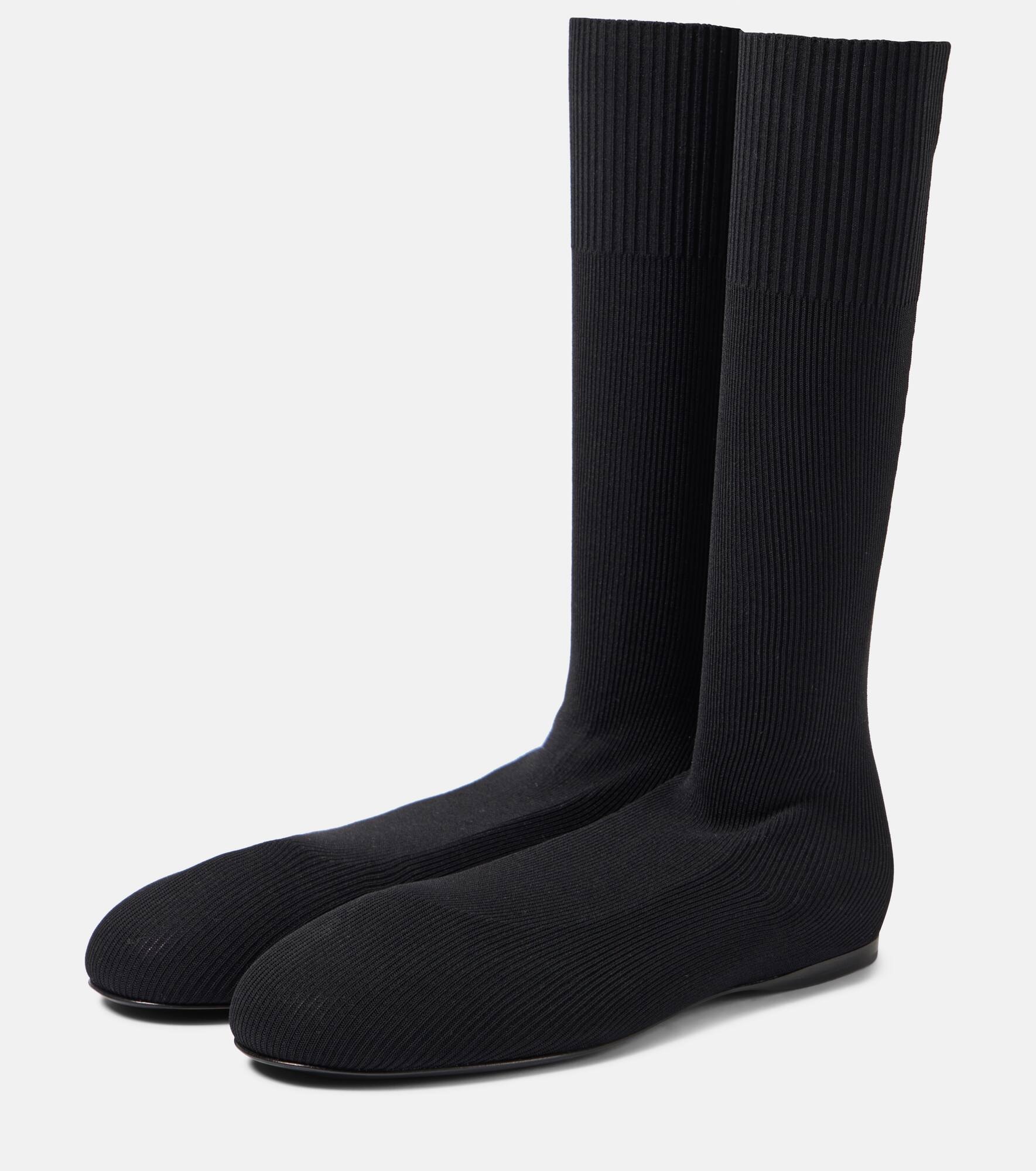 Tee knit sock boots - 4