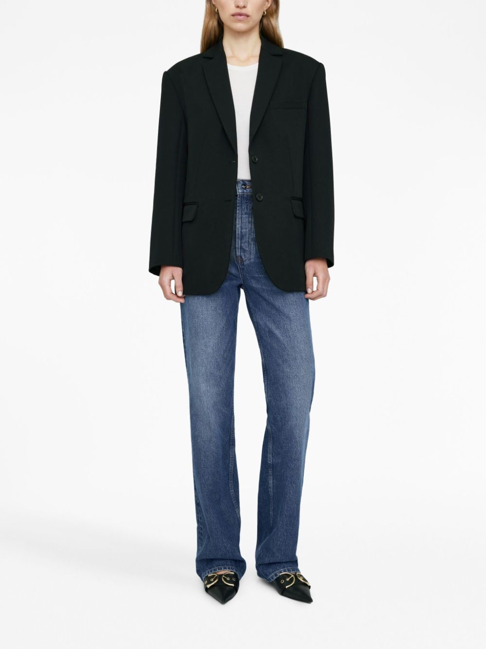 Quinn single-breasted wool blazer - 2