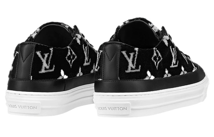 (WMNS) LOUIS VUITTON Stellar Sneakers 'Black with White Monogram' 1A964V - 5