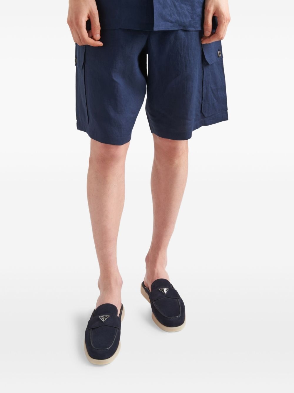 suede slip-on slippers - 6