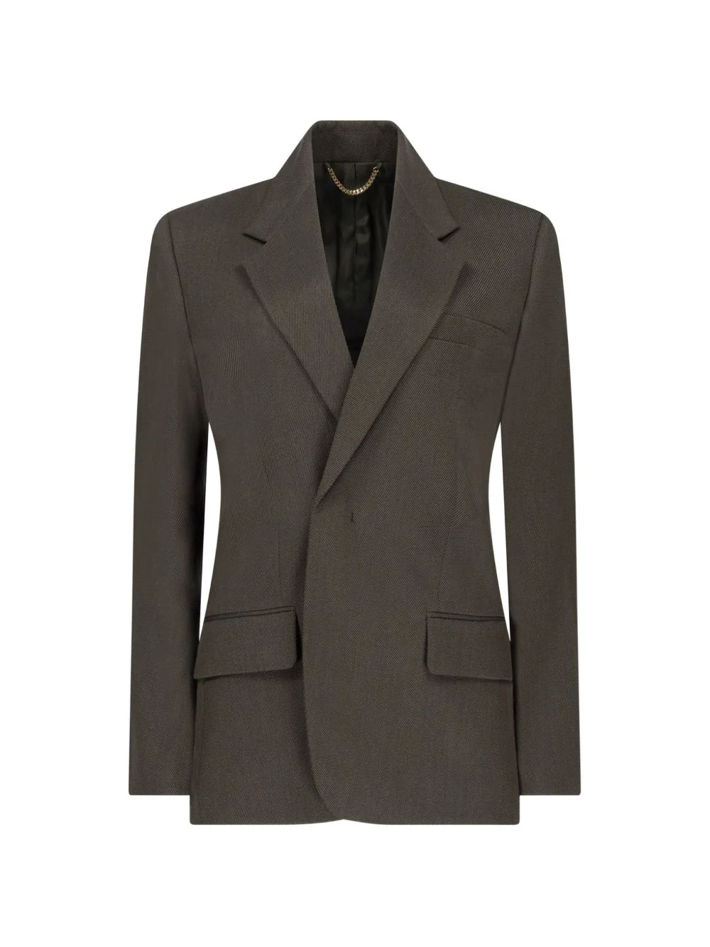 single-breasted wool blazer - 1