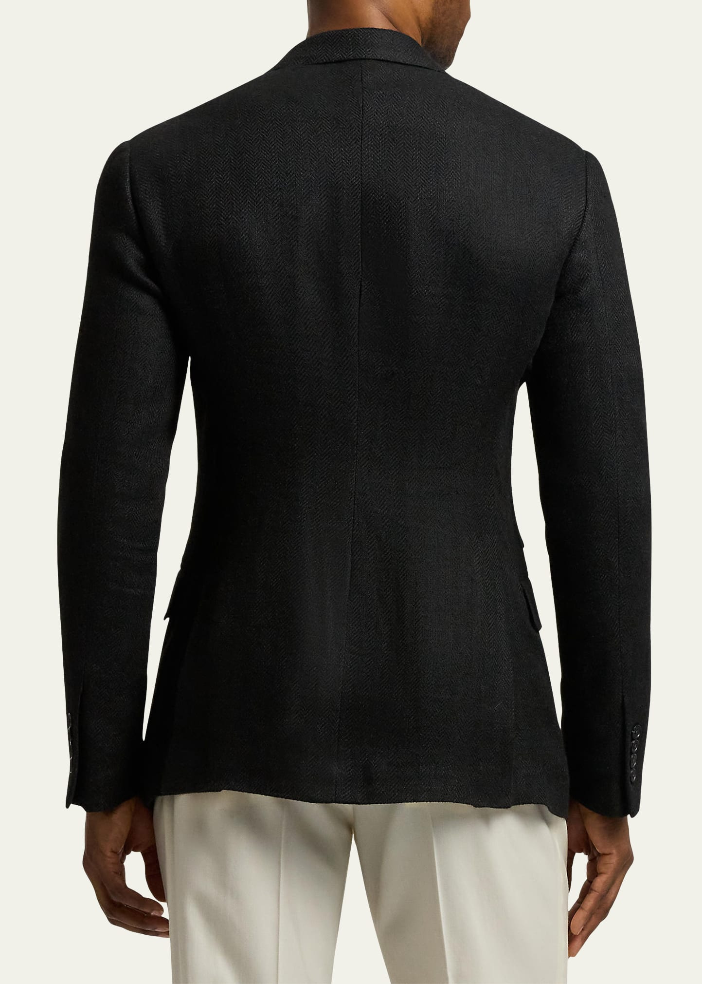 Men's Kent Herringbone Two-Button Sport Coat - 3