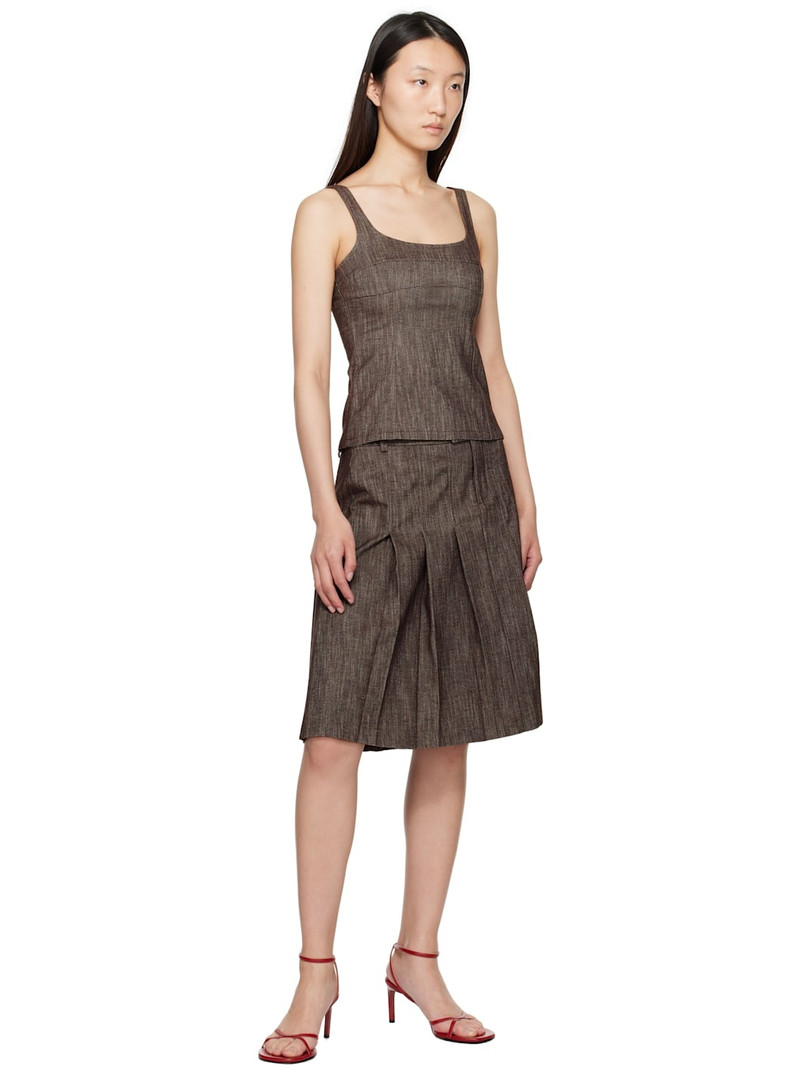 paloma wool Brown Lai Midi Skirt outlook
