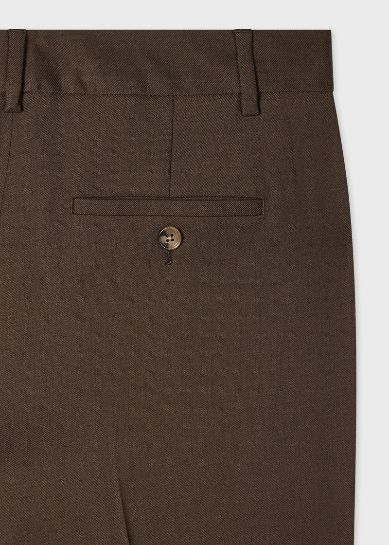 Women's A Suit To Travel In - Brown Unlined Double-Breasted Wool Suit 6
