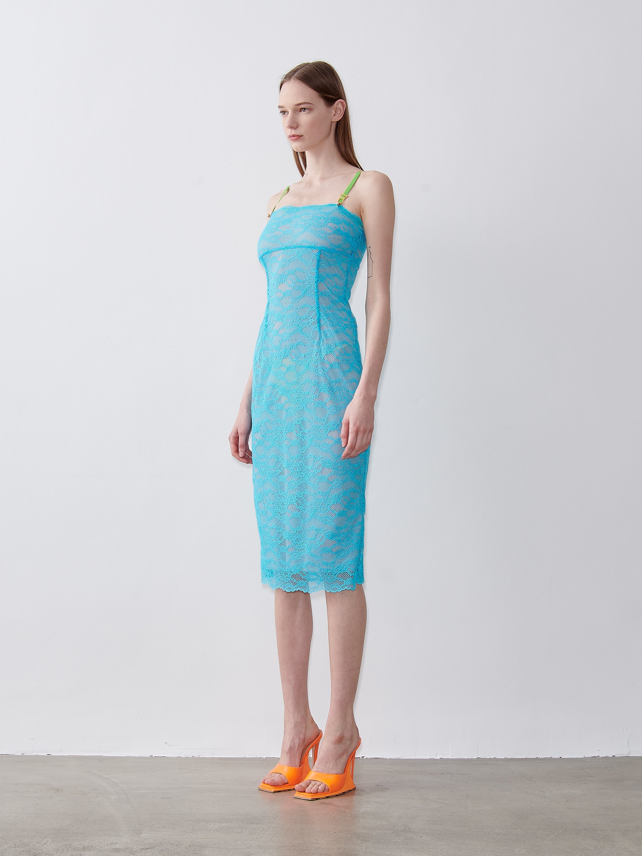 BLAIR MIDI DRESS WKD BLUE - 3