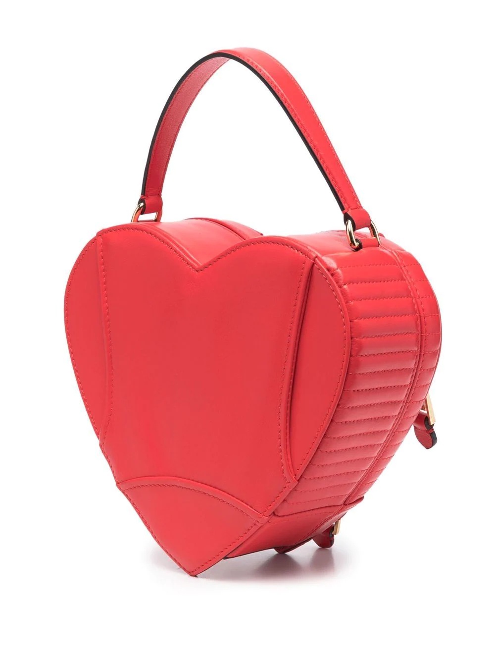 leather-jacket heart tote bag - 3