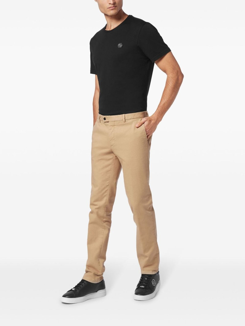 PHILIPP PLEIN appliqué chinos outlook
