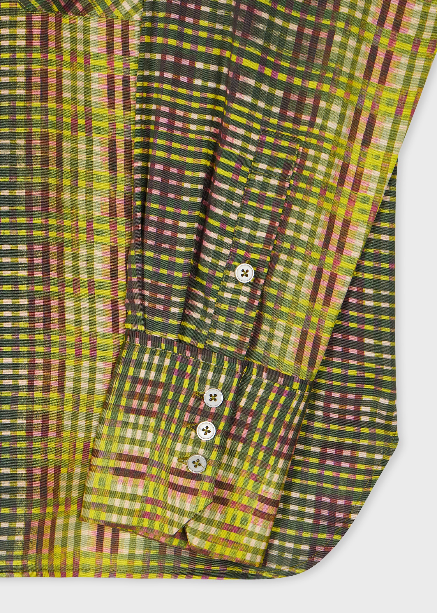 Women's Yellow and Black Check Shirt - 2