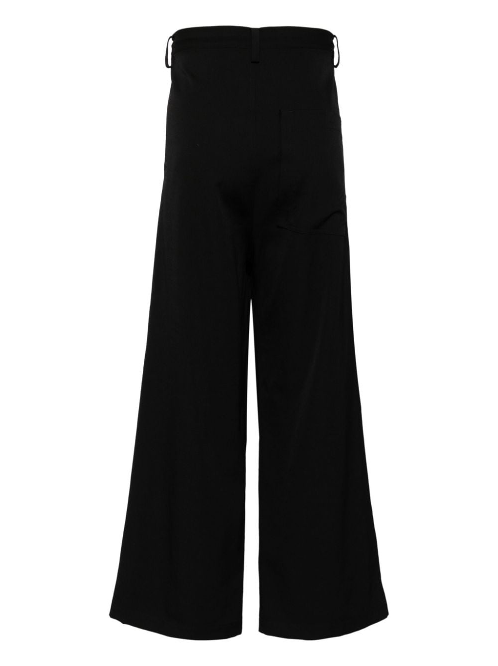 wide-leg wool trousers - 2