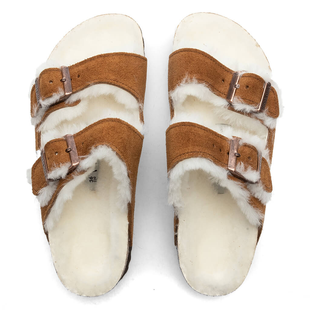 BIRKENSTOCK WOMEN'S NARROW ARIZONA SHEARLING - MINK - 2
