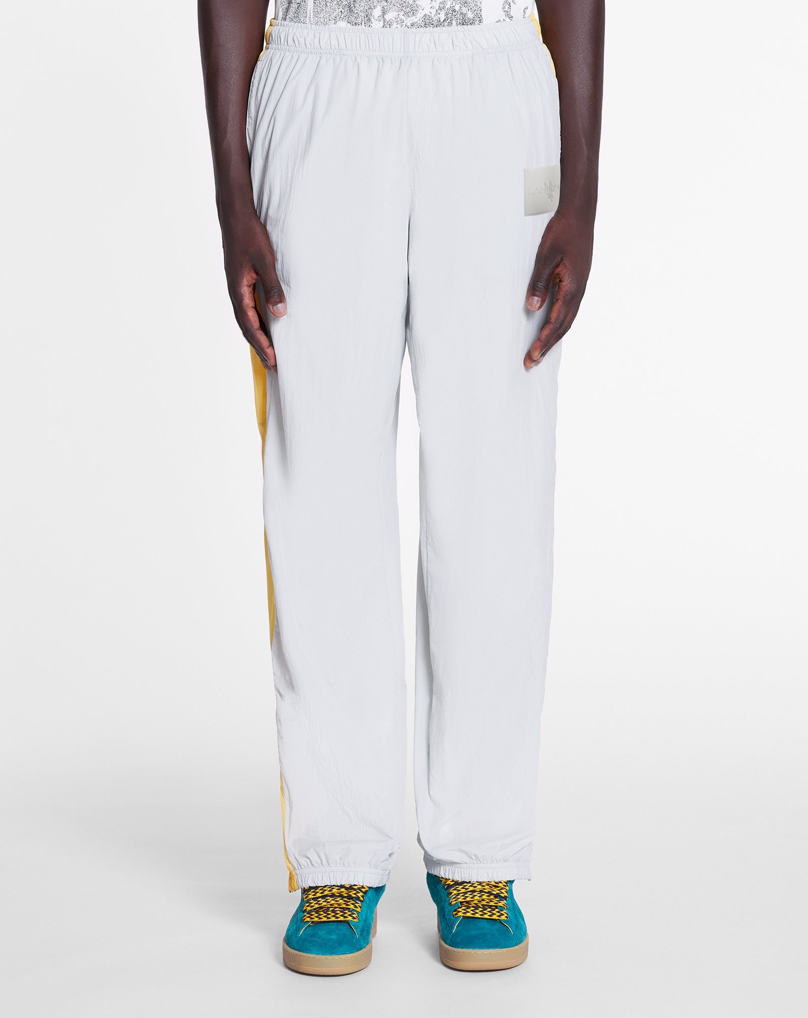 LANVIN X FUTURE JOGGING PANTS WITH CONTRASTING STRIPES - 6