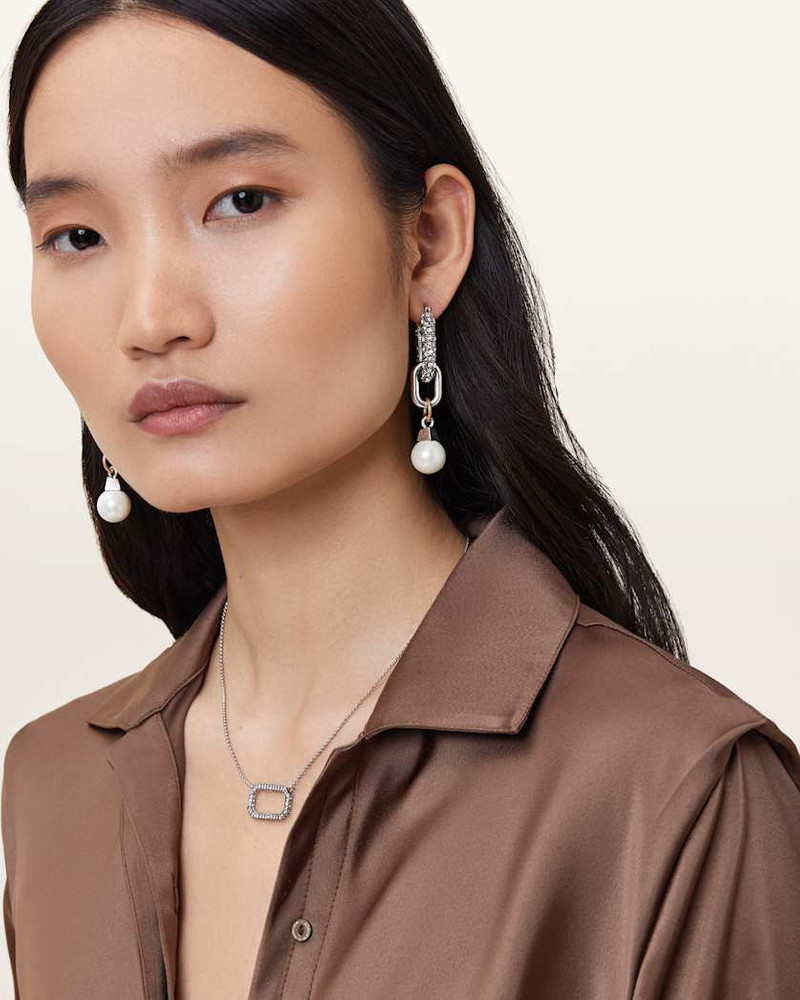 ALLSAINTS CADENCE TWO TONE LINK EARRINGS outlook